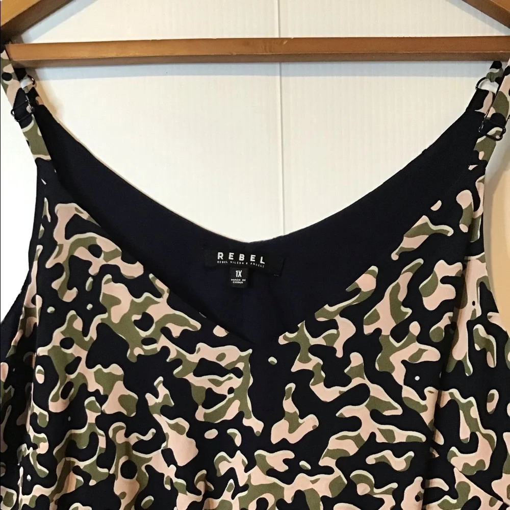 REBEL | Camo Print Top - Picture 5 of 5